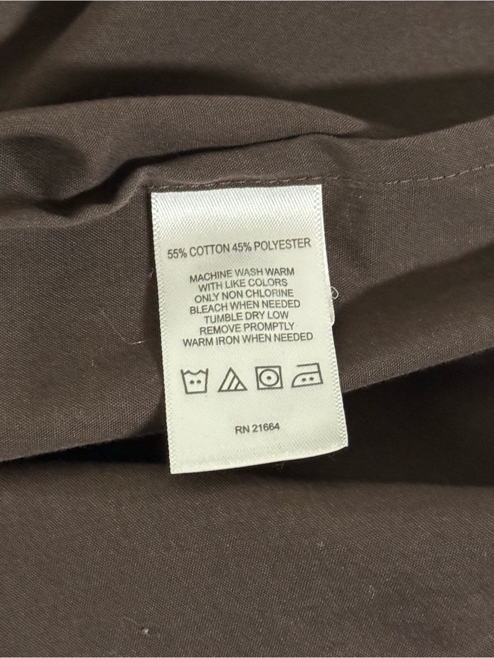 Foxcroft Women's Dark Chocolate Brown Button-Down Shirt - Picture 8 of 9